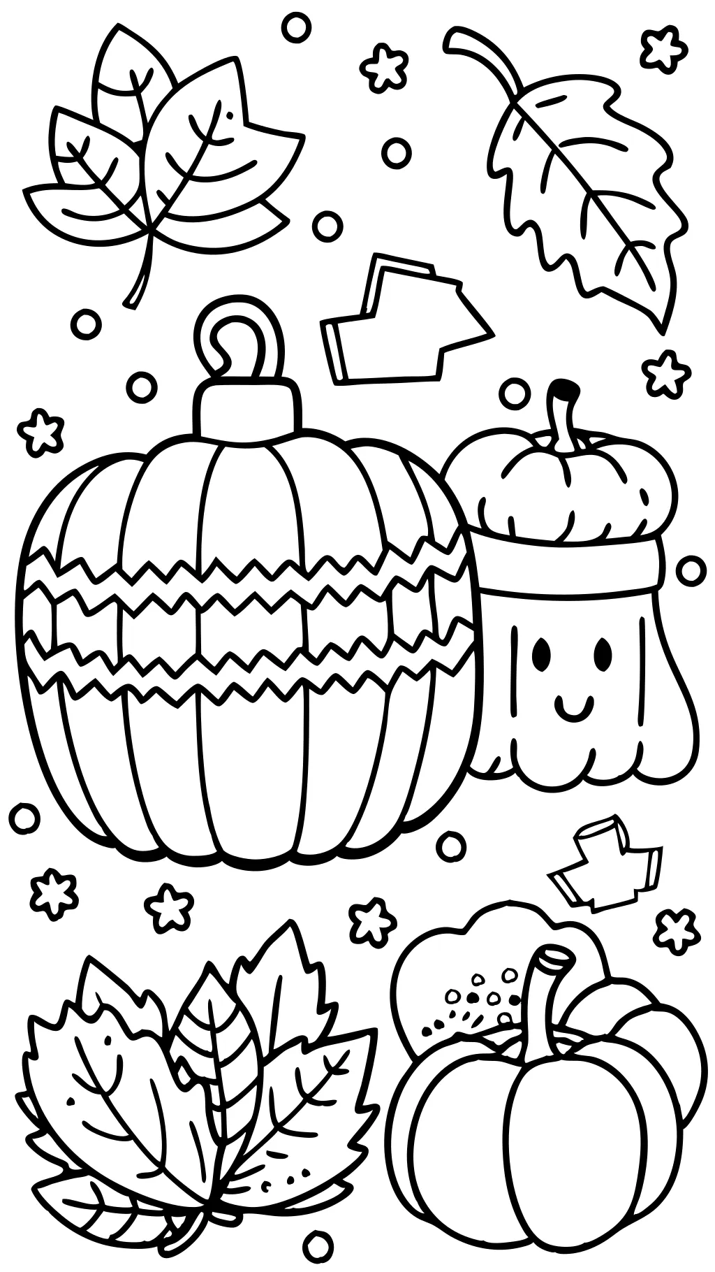 autumn coloring pages